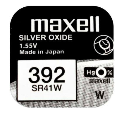 1 x Maxell 392 SR41W AG3 10L125 247B 280-13 RW47 SB-B1 Uhren Batterie 1,55 V