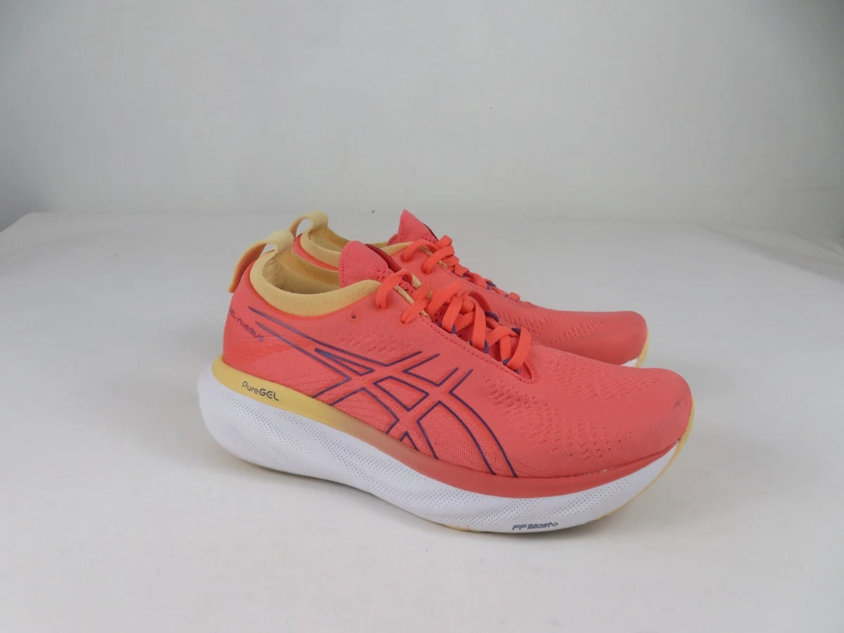 Asics gel nimbus orange clearance womens