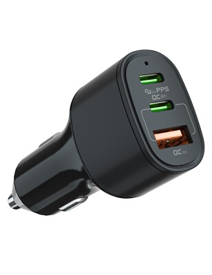 60W Fast Charge USB PD Type-C Car Charger Adapter For iPhone 15 14 13 12 Pro Max