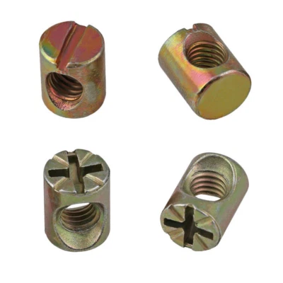 GOO BETTER M6 M8 Muebles Barril Tuerca Taco Muebles Cuna Tuerca Incrustada Transmisión Cruzada/Ranurada