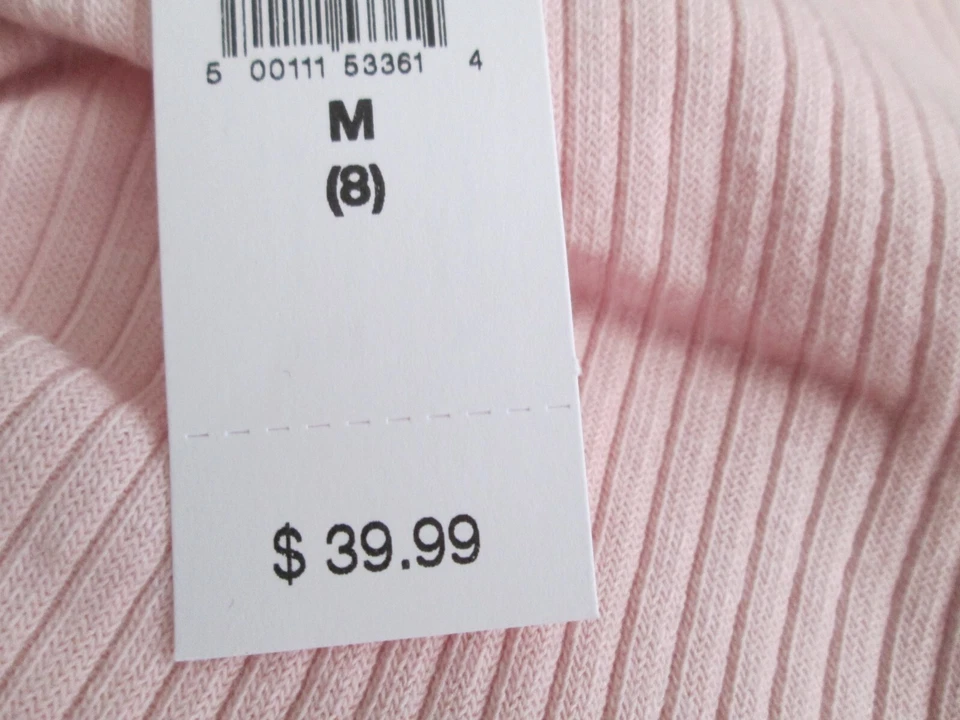 Vestido de novia acanalado manga larga GAP KIDS para niñas - rosa brumoso - talla M (8) Foto 4 de 4