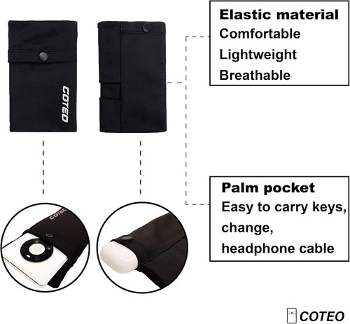 Arm Band for Phone for Running Cell Phone Holder Handfree Wrist Wallet,Wrist - Photo 5 sur 9