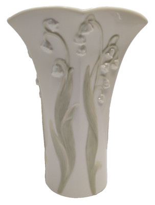 Lenox Lily Of The Valley Floral Blossoms Collection Flower Vase Ivory 7'' Vintage