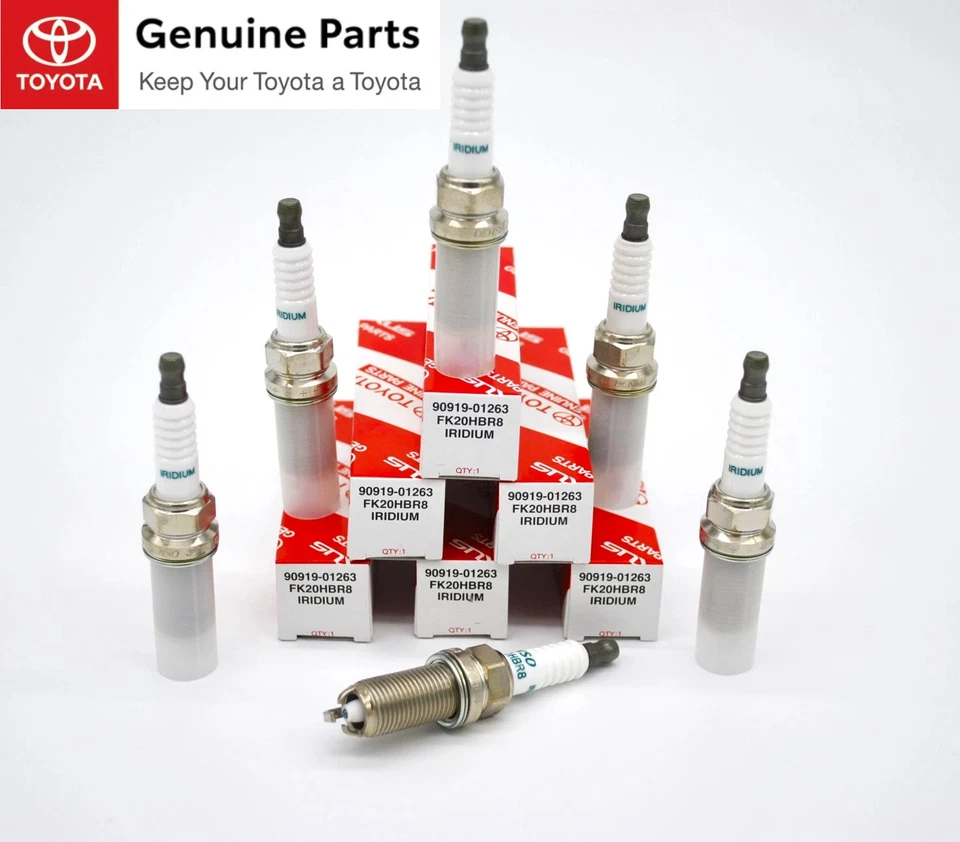 原始设备制造商 90919-01263 2016-2023 丰田 TACOMA 3.5L V6 SPARK PLUG 数量 6 — 第 2/3 张图片