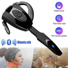 Trucker Wireless Mic Blue Parrot Bluetooth Noise Cancelling Headset Earpiece New