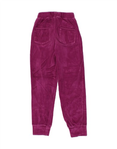 FREDDY Girls Velvet Tracksuit Trousers Joggers 9-10 Years Pink Cotton CE40 - Picture 2 of 3