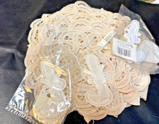 Vintage Mixed Lot of 16 White  Off White Battenburg Lace Doilies NWT  NWOT