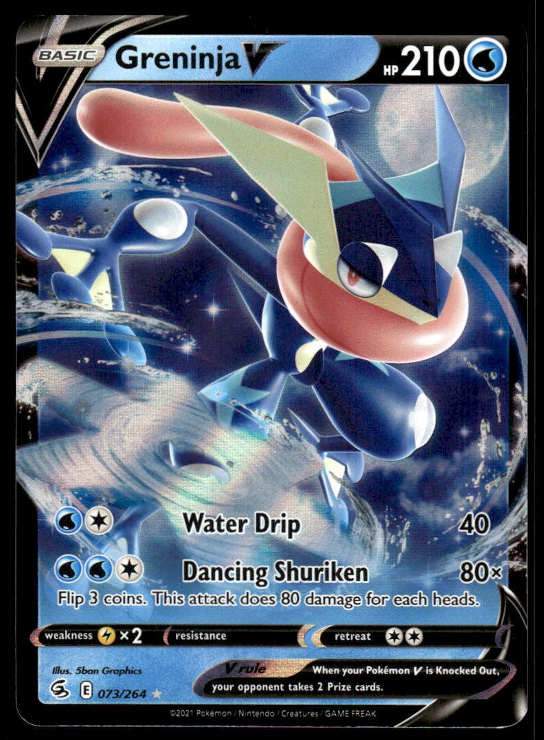 Pokemon TCG SWSH08: Fusion Strike #073/264 Greninja V NM