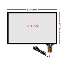 276 178mm 275x177mm Capacitive Touch Screen USB Cable Plug and Play 12.1 inch