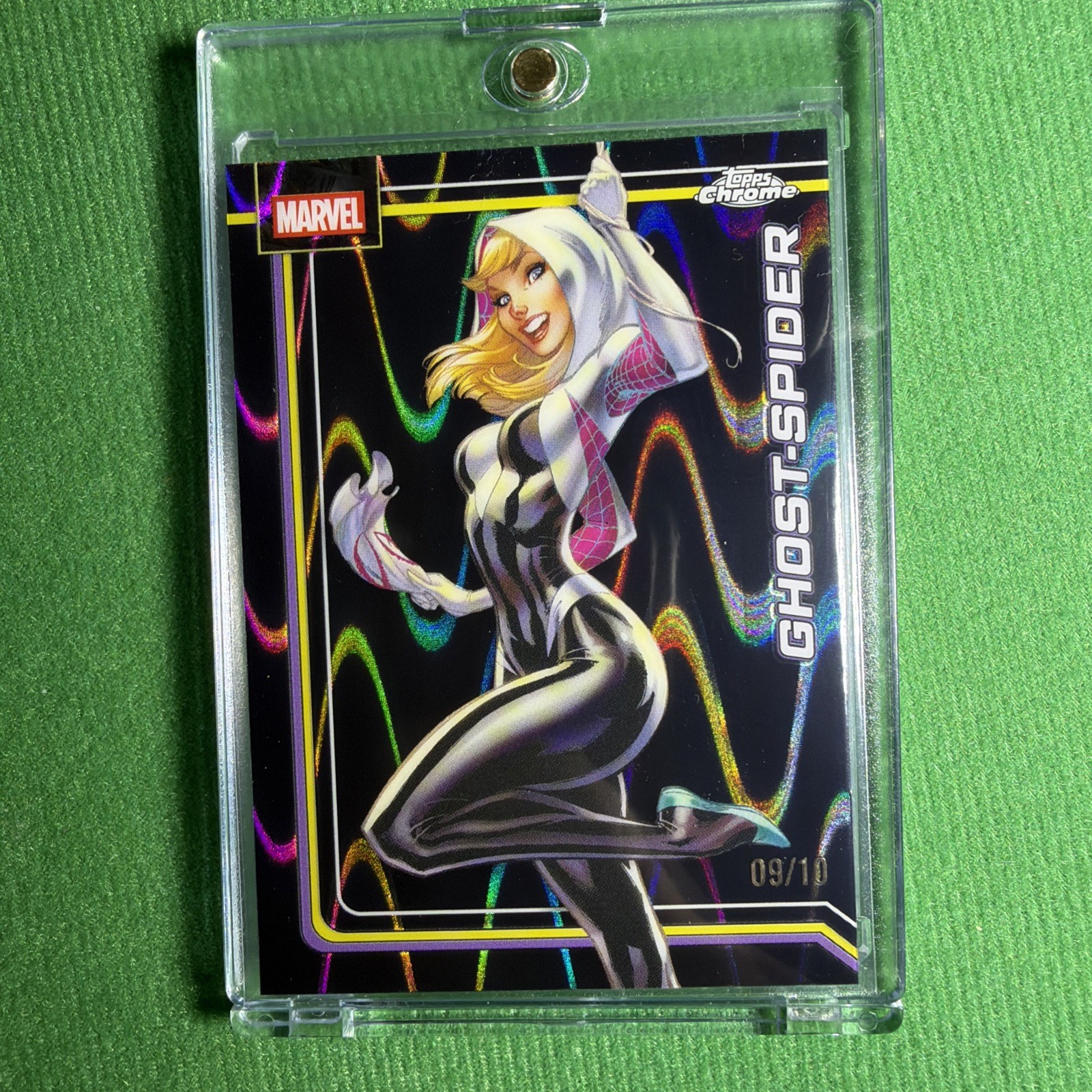 2026 Topps Chrome Marvel Ghost-Spider #042 Black Wave /10
