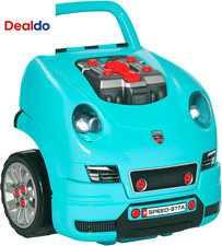 Truck Engine Toy, Kids Mechanic Set with Lights, Sounds, Steering Wheel and Horn