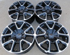 2026 Chevy Tahoe Rst 22 Factory Oem Wheels Rims Set Of 4 Gloss Black Machined