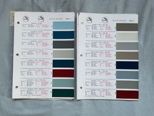 Alte Auto Union DKW Glasurit Farbtöne Farbtabelle Lack für Modelle bis 1971 