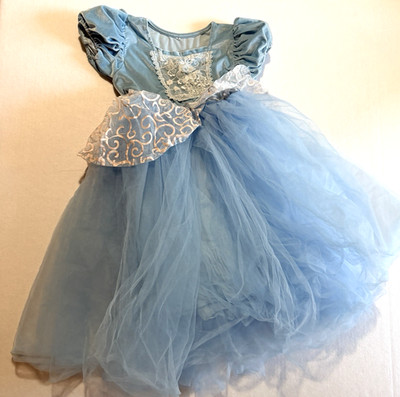 Winnie Baby Princess CINDERELLA Blue Layered Dress Gown Sz 8~10