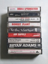 Cassette Lot 9 Classic Rock: Janis Joplin Beach Boys Robert Plant Phil Collins