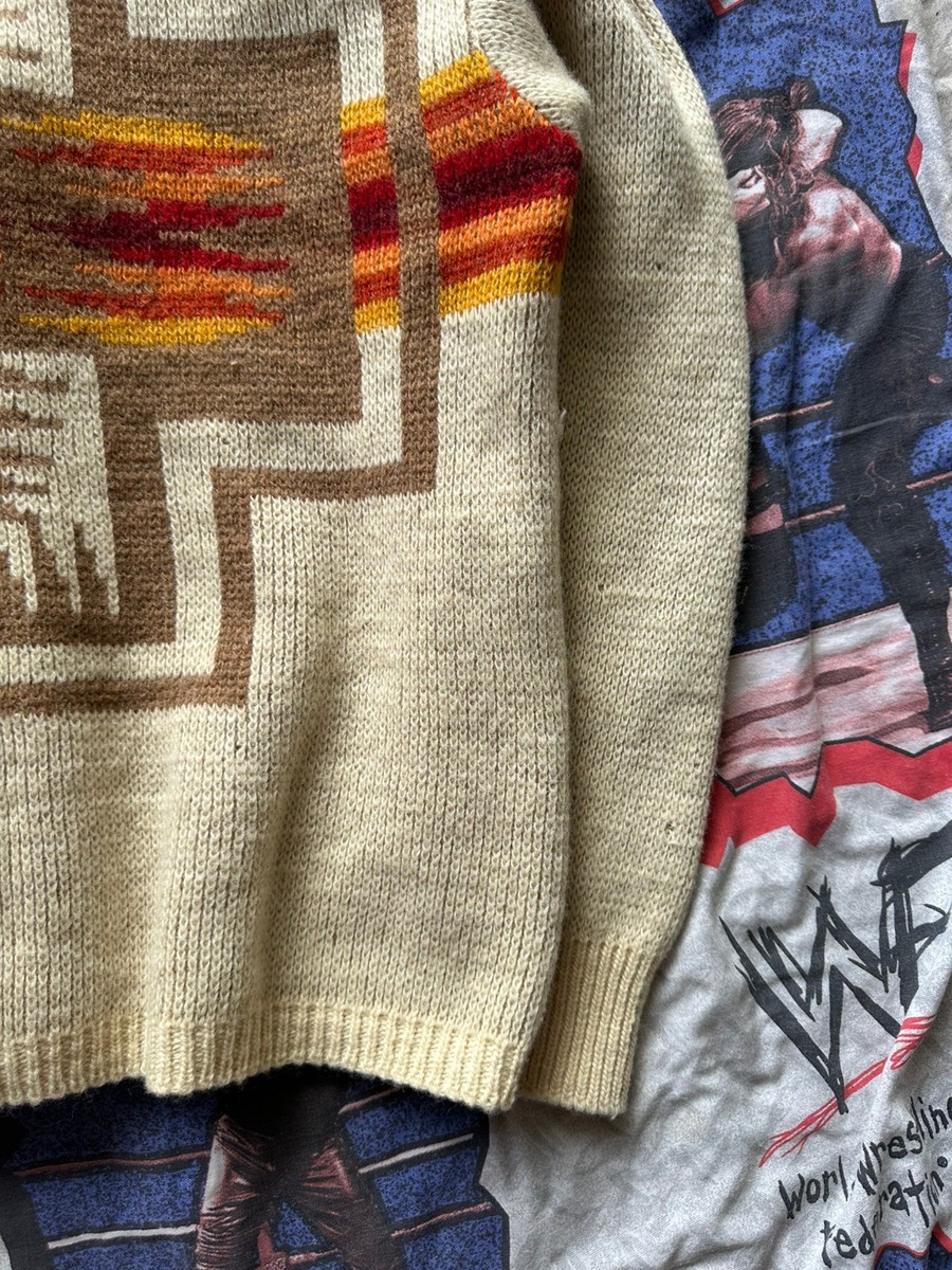 トップス 70s-80s PENDLETON Ombre Wool Cardigan Vintage 70s Pendleton Wool Sweater High Grade Western Wear Navajo