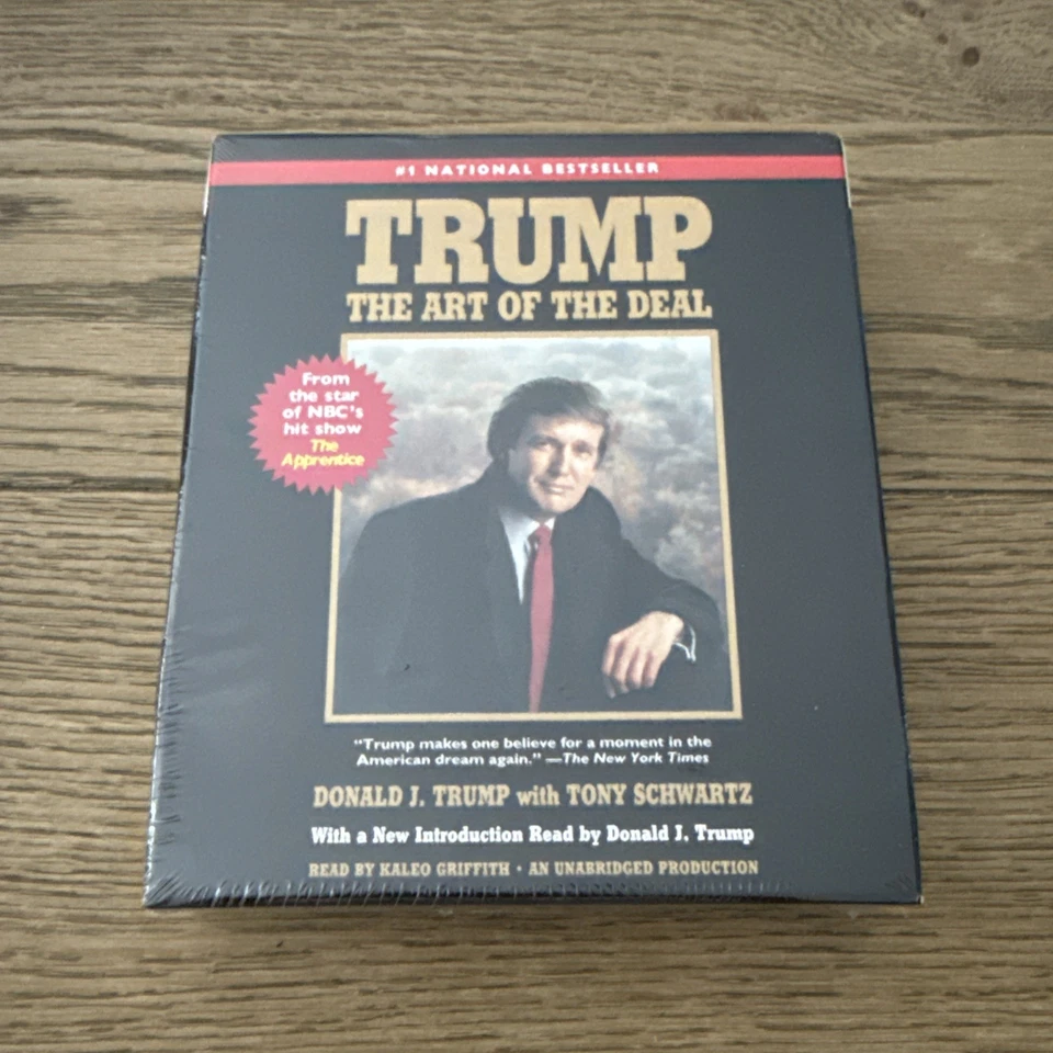 Trump The Art of the Deal Audiobook 8 CDs Read by Kaleo Griffith factory sealed - Image 1 of 4