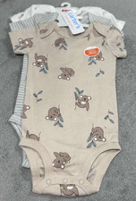 Carters Size 6M 3 Piece Set Koala Stripes and Leaves Short Sleeve