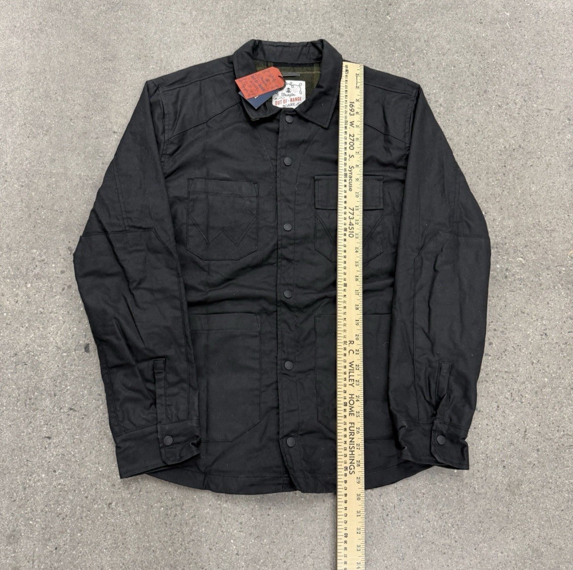 Roark X Wrangler Out of Range Maverik Chore Coat Waxed Lined Size Large NWT image 4
