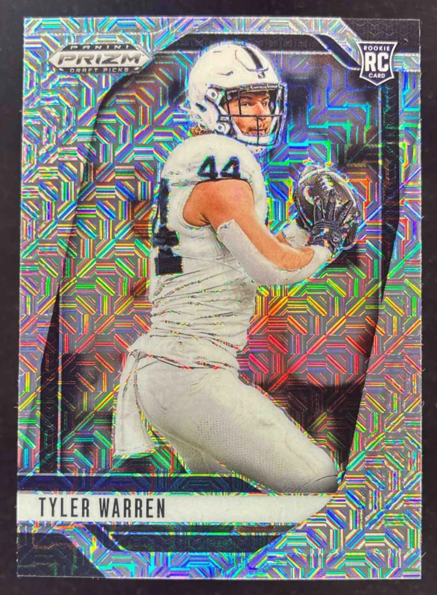 2025 Panini Prizm Draft Picks Mojo Prizm #107 Tyler Warren /25