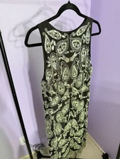 Michael Kors Paisley Embellished Fringe Dress Size Small new year Christmas 