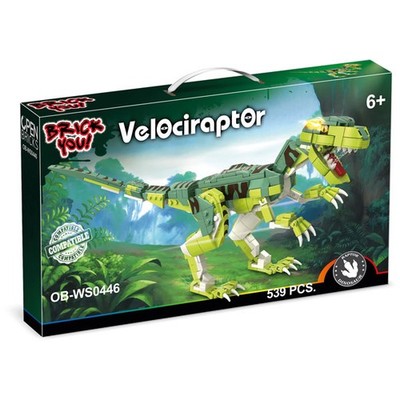 Open Bricks Bausteine Dinosaurier Velociraptor Bauset NEU