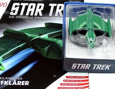 STAR TREK EAGLEMOSS RAUMSCHIFF COLLECTION ROMULANISCHER AUFKLÄRER AUSGABE #90