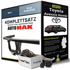 Für Toyota Avensis T27 Kombi ab 09 Anhängerkupplung AHK starr 13pol E-Satz