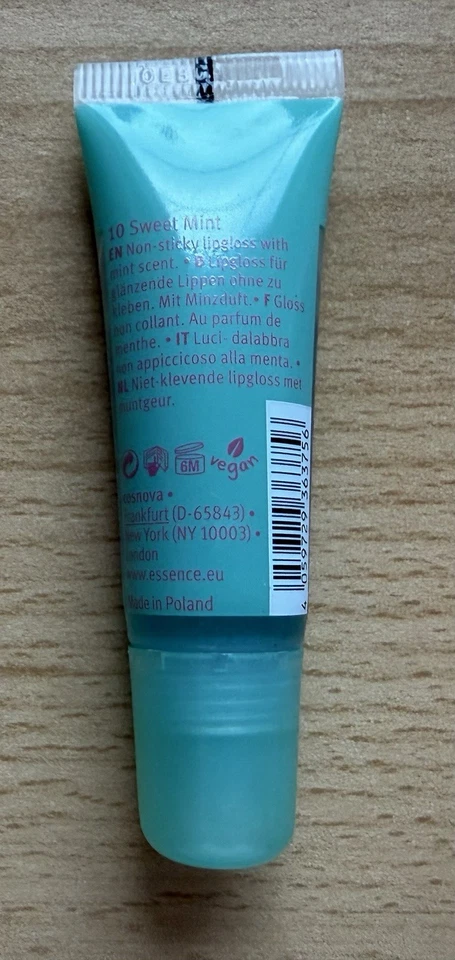 Juicy Bomb Essence Lipgloss Nr. 10 Sweet Mint, Vegan, Alkoholfrei, Glänzend - Bild 2 von 2
