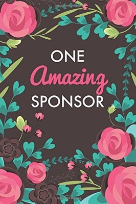 ONE AMAZING SPONSOR (6X9 JOURNAL): BROWN PINK By Happydayjournals **BRAND NEW**