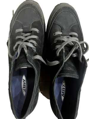 MBT Matwa Women's walking shoe EU 43 black nubuck suede lace-up rocker comfort