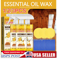 Natural Bee Wax Furniture Polish Spray w/ Tool Micro-Molecularized Beeswax 120ML