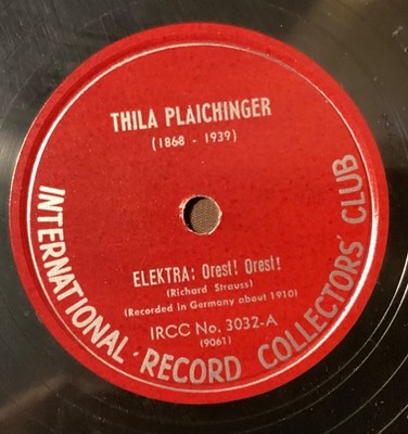 Thila Plaichinger   78 rpm IRCC 3032: Elektra-Orest!/So bin ich (w/ HOFFMANN)