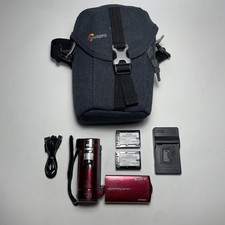 Sony DCR-SX33E Handheld Digital Video Camcorder Tested  Charger, Battery, Bag