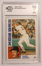 1984 Topps Wade Boggs Red Sox Rookie 2nd Year  #30 BCCG Graded 10 Mint or Better