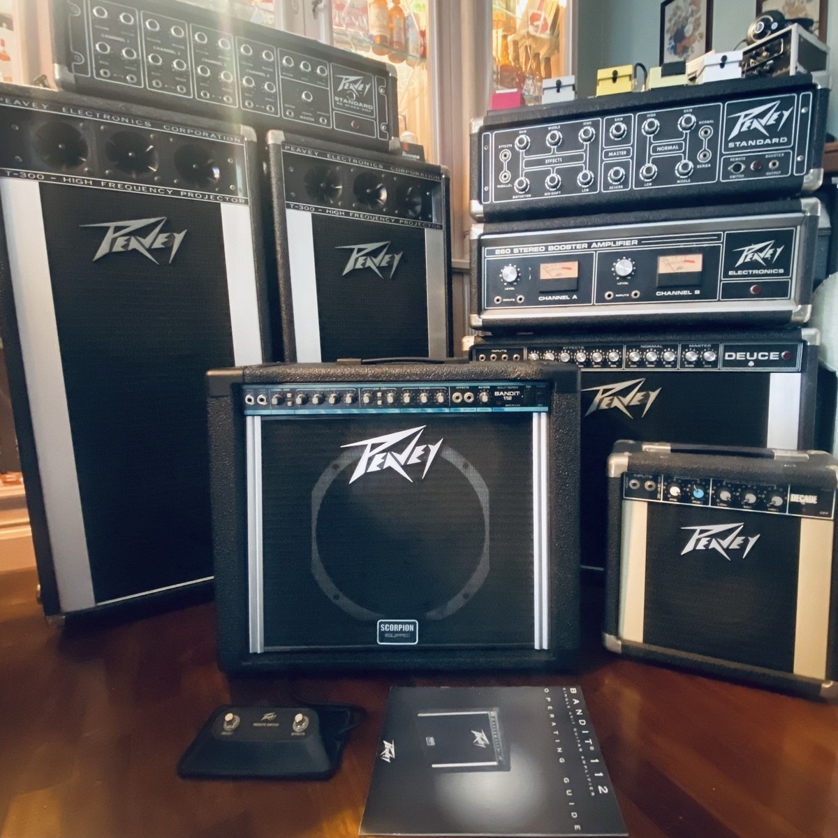 Peavey Bandit 112 Teal Stripe Scorpion Equipped 1994 | eBay