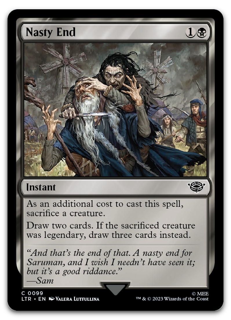 Nasty End #99 (NM) Lord of the Rings LTR Magic MTG