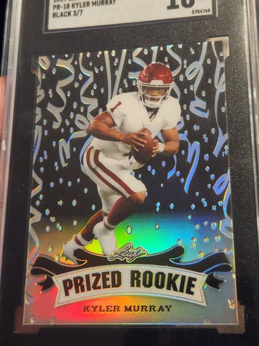 2019 Leaf Prized Rookie Kyler Murray PR-18 Black 3/7 SGC 10! - Bild 13 von 13