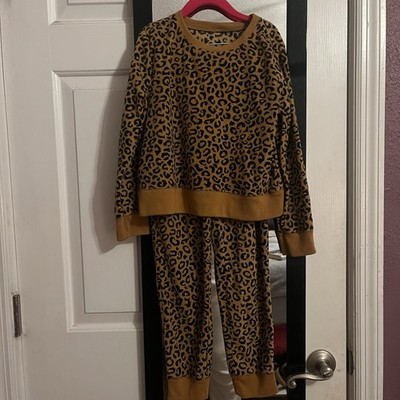 Old Navy Cheetah Print Lounge Set Girls Size 8