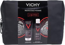 Vichy Homme Pochette Regalo, Con Gel Doccia Hydra Mag C E Schiuma Da Barba Sensi