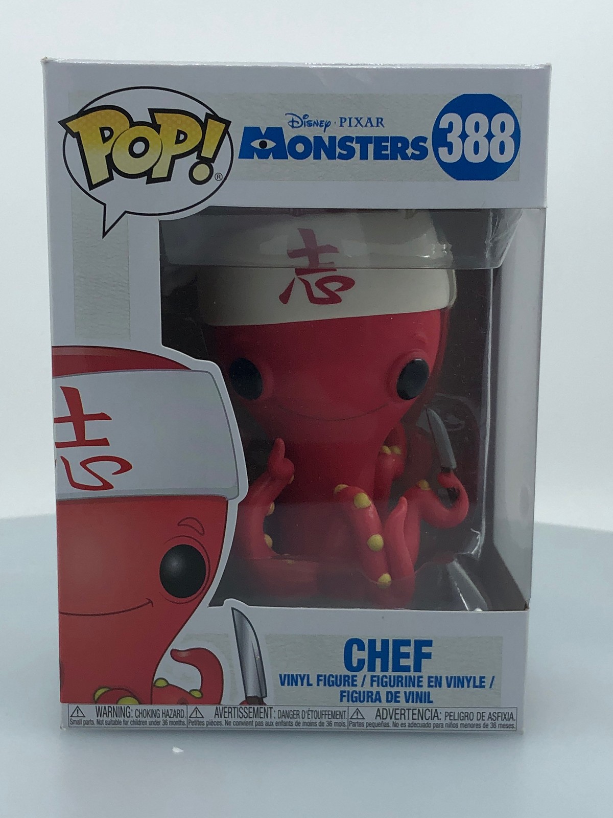Funko Pop! Disney Pixar Monsters, Inc. Figura Vinilo Chef #388 Caja Dañada
