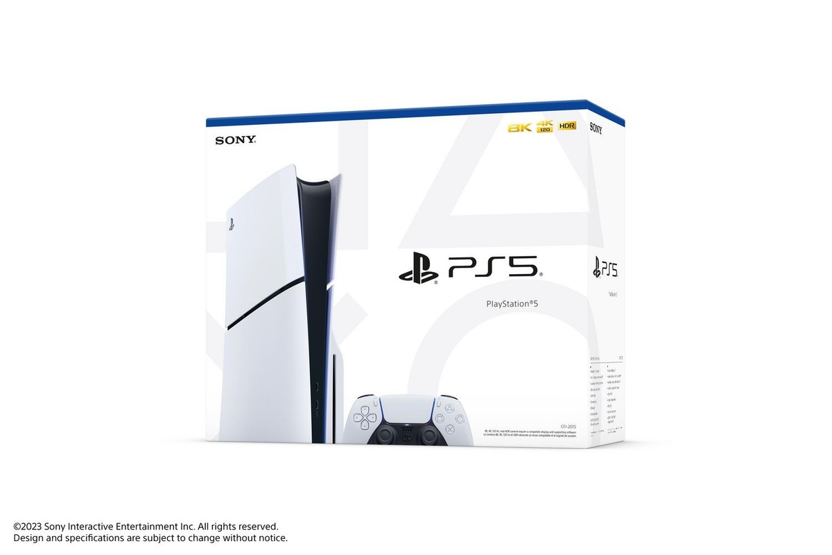 Sony CFI-2000 PlayStation 5 Console Disc Edition Slim 1TB, White