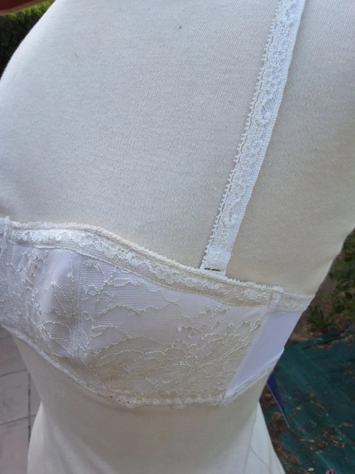 Soutien-gorge ROCHAS "Honeymoon" Vintage Neuf Étiquette Cartonnée Réf 11269 T90B - Photo 3/4