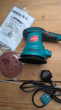 HYCHIKA 300W 13000RPM Orbital Sander with 12 Sanding Discs, 6 Variable Speeds