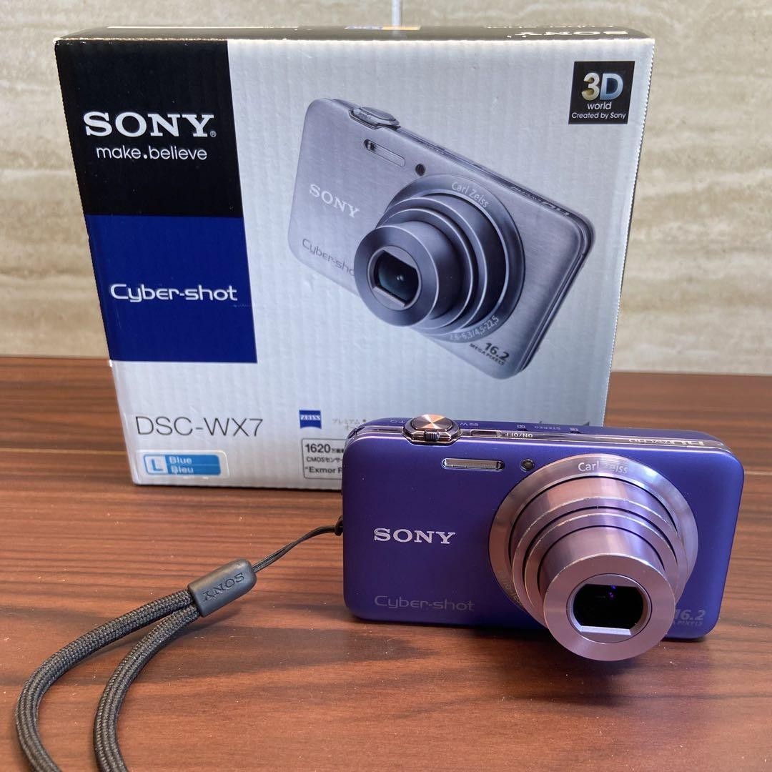 SONY Cyber-shot サイバーショット　DSC-WX7 ブルー Sony Cyber-Shot DSC-WX7 Blue Digital Camera Used with