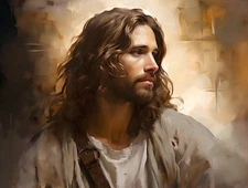 Artwork Jesus Christ Praying Oil Painting Home Decor Wall Art Printed on Canvas