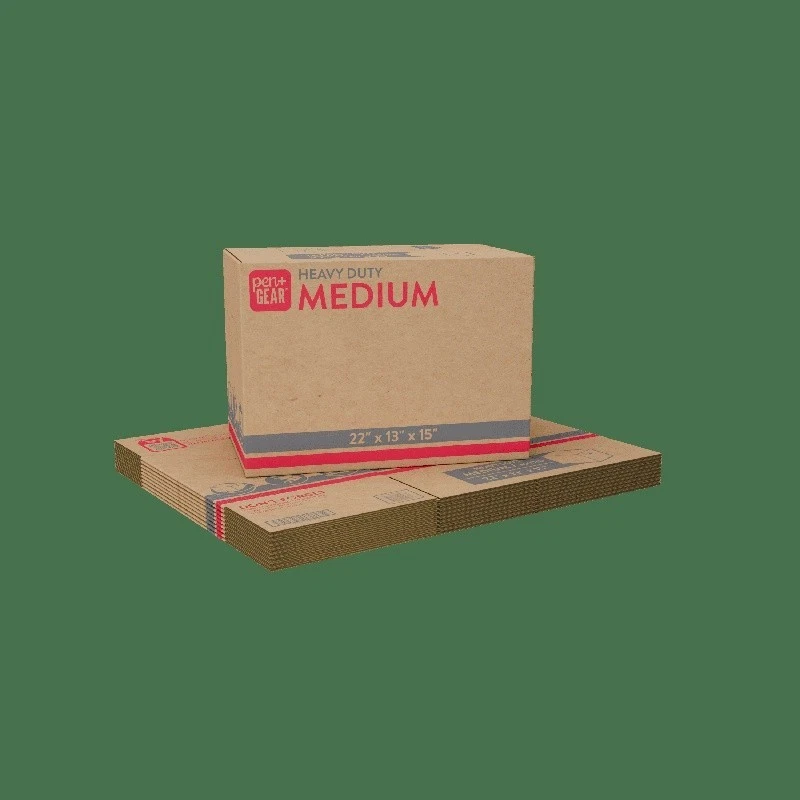 Heavy Duty Kraft Moving Boxes 22x13x15 Durable Packing Storage Shipping Supplies - Image 3 of 4