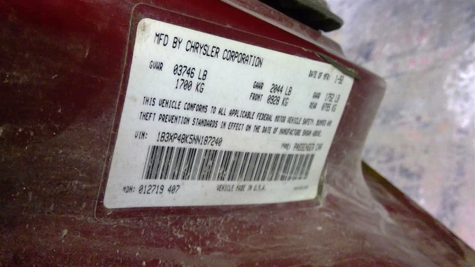 Alternador Dodge Shadow 1992 05234231 7773 - Imagem 4 de 4