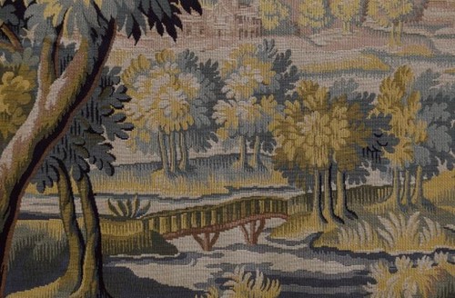 Superb ENORMOUS Vintage French Verdure Woven Tapestry Wall Hanging, 3.3 M Wide - Picture 6 of 24