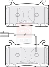 Brake Pads Set Front PD3892 Apec Blue 77367677 Genuine Top Quality Guaranteed